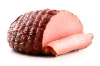 Piece,Of,Ham,Isolated,On,White,Background.,Meatworks,Product